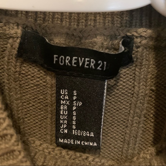 Forever 21 Grassy Green Turtleneck Crop Top - Picture 5 of 5